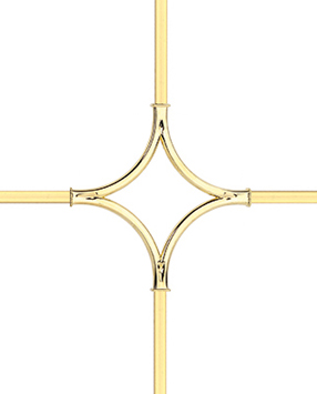 Karolaj Motifi 8x10mm Altın Baklava Motif