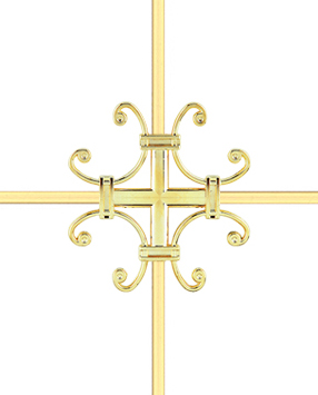 Karolaj Motifi 8x10mm Altın Çiçek Motif