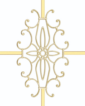 Karolaj Motifi 8x10mm Altın Galaksi Motif