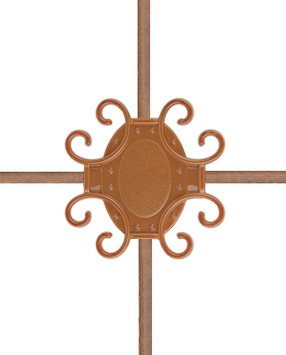 Karolaj Motifi 8x10mm Altın Meşe Motif