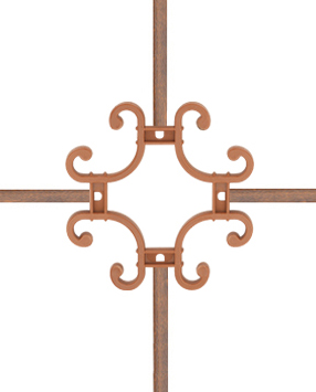Karolaj Motifi 8x10mm Altın Meşe Motif
