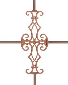 Karolaj Motifi 8x10mm Altın Meşe Motif