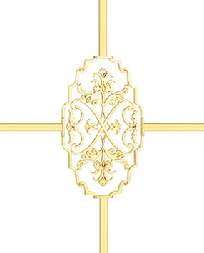Karolaj Motifi 8x10mm Altın Motif