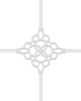 Karolaj Motifi 8x10mm Beyaz İnci Motif