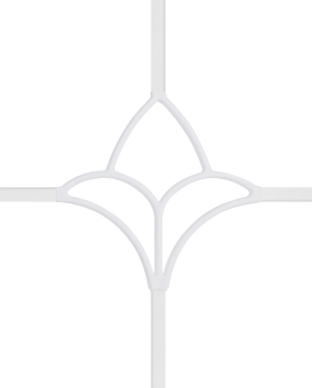 Karolaj Motifi 8x18mm Beyaz Lale Motif