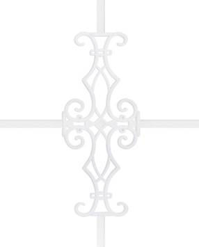 Karolaj Motifi 8x10mm Beyaz Motif
