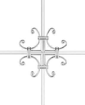 Karolaj Motifi 8x10mm Gümüş Çiçek Motif