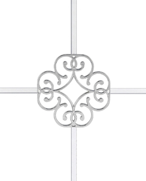 Karolaj Motifi 8x10mm Gümüş Osmanlı Motif